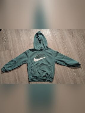 Nike Teal-Green Hoodie with White Swoosh